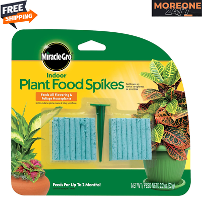 #ad #ad Miracle Gro Indoor Plant Food Spikes Includes 48 Spikes NEW $15.82