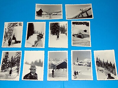#ad 1930 40er Jahre Urlaub Reise Alpen Skifahren Vintage Fotos Konvolut EUR 12.99