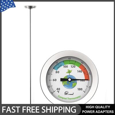 #ad #ad Stainless Steel 50cm Compost Soil Thermometer Tester Temperature Measuring Probe $11.20