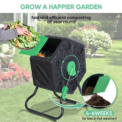 18.5 Gallon Compost Bin Garden Composting Colorful Durable Compost Bins Outdoor $44.58