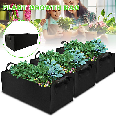 #ad 9.5Gal Grow Bags Garden Heavy Duty Non Woven Aeration Plant Fabric Pot Container $19.95