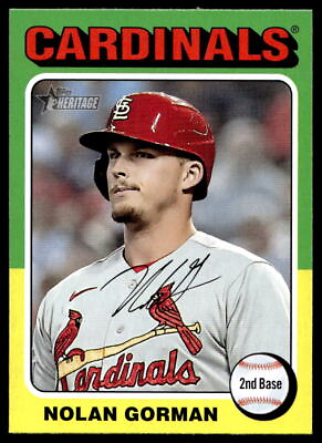 #ad 2024 Topps Heritage 173 Nolan Gorman St. Louis Cardinals Baseball Card $0.99