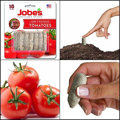 #ad Jobe’s Fertilizer 06000 Spikes For All Tomato Plants 18 Spikes NEW FREE SHIPPING $9.77