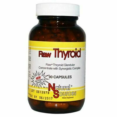 #ad Raw Thyroid 90 Caps By Natural Sources $27.75