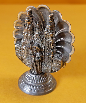 #ad Vintage souvenir of Santiago de Compostela SAINT JACQUES Silver Tone $9.74