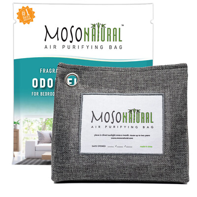 Moso Natural Air Purifying Bag 600g. Odor Eliminator for Kitchen Bedroom Pets $21.95