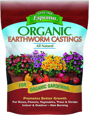 #ad Organic Earthworm Castings – Use Indoors and Outdoors for Roses Flowers Vegeta $26.14