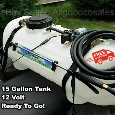 Spot Sprayer 15 Gallon Tank 12V Charges to Vehicle Battery Yard Truck Mount $141.99