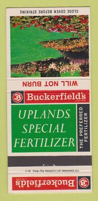 #ad #ad Matchbook Cover Buckerfield#x27;s Fertilizer Canada 30 Strike $3.99
