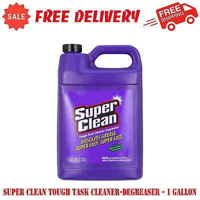 Super Clean Tough Task Cleaner Degreaser Biodegradable Detergents 1 Gallon $12.95