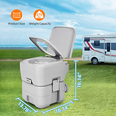 #ad #ad Portable Camping Toilet 5.3 Gallon 20L WC Commode Porta Potty for Outdoor Travel $68.99