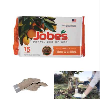 #ad Jobes Fertilizer Spikes for Fruit Tree Citrus Trees 4 LB Organics Water Soluble $12.83