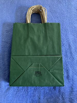 Paper bags Green kraft bag with handles gift 10 Ct shopping Bag 10#x27;#x27;x8”x4 3 4” $8.95