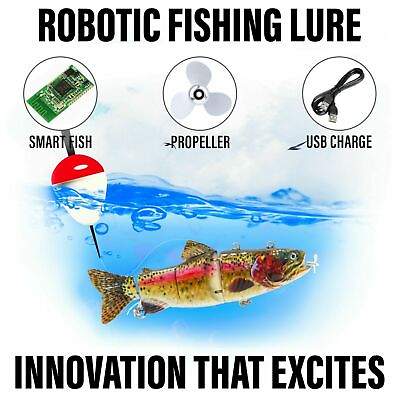 Electric Live bait Robotic Fishing Lure Animated Swimming Wobbler Bass Bait $21.50