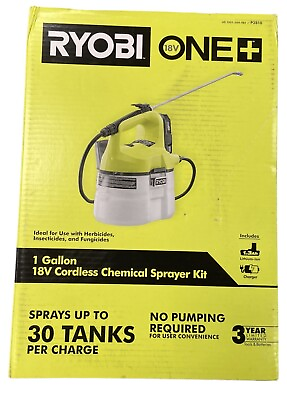#ad USED RYOBI ONE 18V Cordless 1 Gallon Chemical Sprayer P2810 TOOL ONLY $61.14