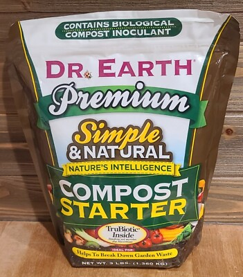 #ad DR. EARTH Premium Compost Starter 3lb Bag Helps Break Down Garden Waste $16.95