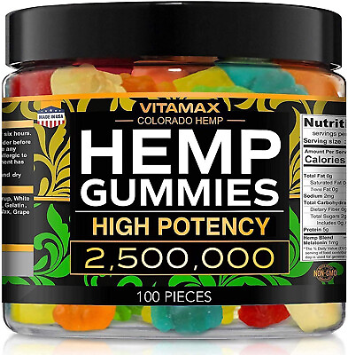 Natural Gummies for Stress Relief Great for Pain Insomnia amp; Anxiety 100ct $27.95