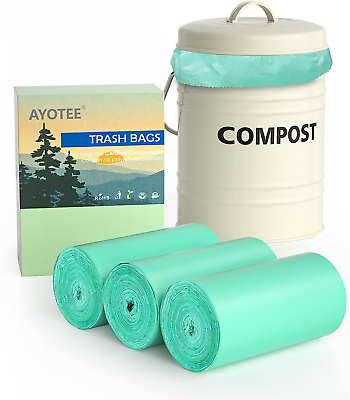 100% Compostable Trash Bags2.6 GAL 75 Count Small Compost Bags for Countertop B $19.11