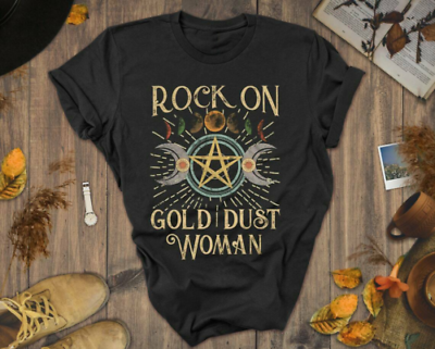 Rock On Gold Dust Woman Stevie Nicks Fleetwood Mac T Shirt $8.99