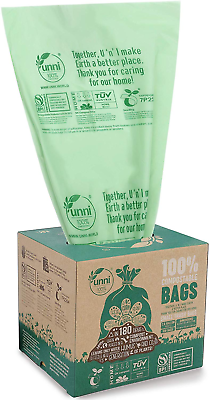 100 Count Compost Bags Small Home Kitchen Trash Bag Biodegradable Waste Storage $18.99