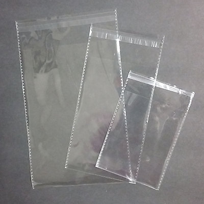 100 pcs Resealable Poly Bags Transparent OPP Bag Plastic Bags Self Adhesive Seal $11.45