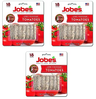 #ad Jobe’s Tomato Fertilizer Spikes 6 18 6 Time Release Fertilizer for All Tomat... $28.82