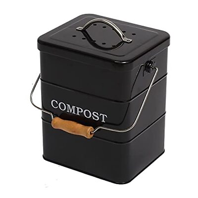 #ad Stainless Steel Compost Bin for Kitchen Countertop Compost Bin，1 Gallon Kitc... $34.32