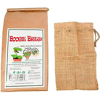 Boogie Brew Organic Compost Tea 2 Part Formula 3 Pounds Makes 50 Gallons. $51.99