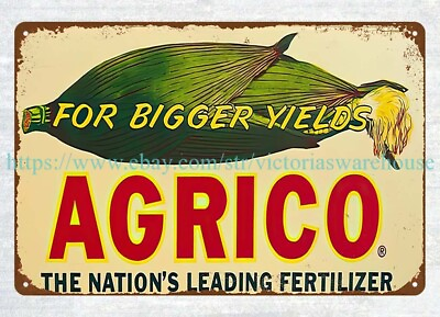 #ad Agrico Fertilizers farm chemicals metal tin sign affordable art prints $18.99