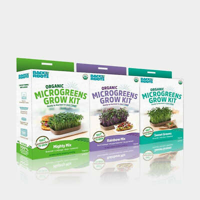 Back to the Roots Organic Microgreens Grow Kit Mighty Mix Broccoli Rainbow $8.43