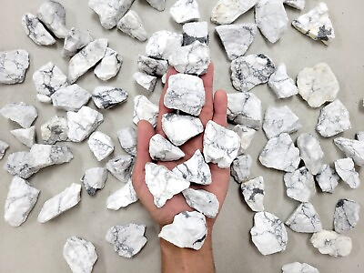 #ad Howlite Crystal Rough Natural Stones Tumbler Rocks Bulk Wholesale Gemstones $19.95
