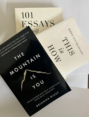 Brianna Wiest 3 book set : Mountain is you 101 essay this is how you heal PB $24.75