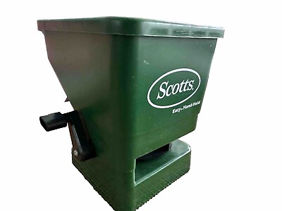 #ad #ad Scotts Handy Hand Held Lawn Easy Seed Fertilizer Spreader Works Great Green EUC $25.65