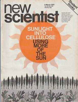 New Scientist 6 mar 1975 USING MORE OF THE SUN. GBP 10.00