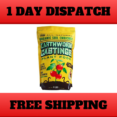 #ad #ad Earthworm Castings Plant Food Organic Fertilizer for Healthy Plant Growth NEW $12.90