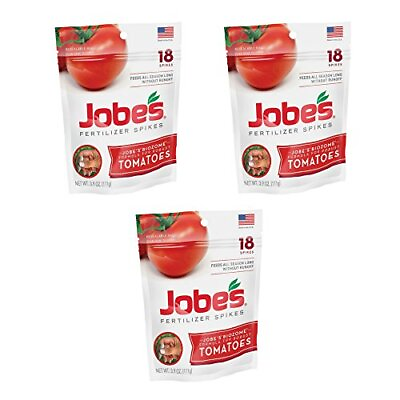 #ad Jobe’s Tomato Fertilizer Spikes 6 18 6 Time Release Fertilizer for All Tomat... $24.56