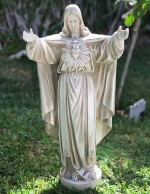Jesus Garden Statue Small Outdoor Religious Christian Art Figurine Sculpture 22quot; $124.89