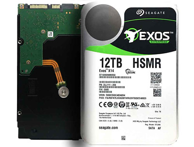#ad #ad Seagate Exos X14 12TB SATA6Gb s 7200RPM 3.5quot; Enterprise Hard Drive ST12000NM0558 $109.95