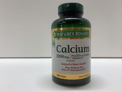 #ad Nature#x27;s Bounty 1200mg Calcium amp; 1000IU Vitamin D3 120 Softgels Free Shipping $18.00