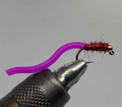 #ad Tungsten Jig Squirmy Worm Purple $9.99