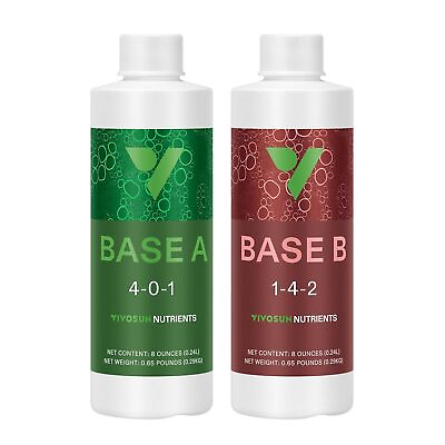 #ad VIVOSUN Nutrients Base A 4 0 1 B 1 4 2 Bundle Fertilizer for Hydroponic Plant $16.14