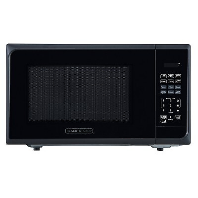 BLACKDECKER 1.1 cu ft 1000W Microwave Oven Stainless Steel Black $61.99