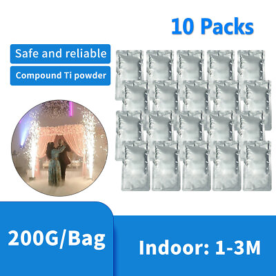 #ad 10 Packs Indoor Stage Effect Cold Spark Machine Solution for Wedding Event Show $118.00