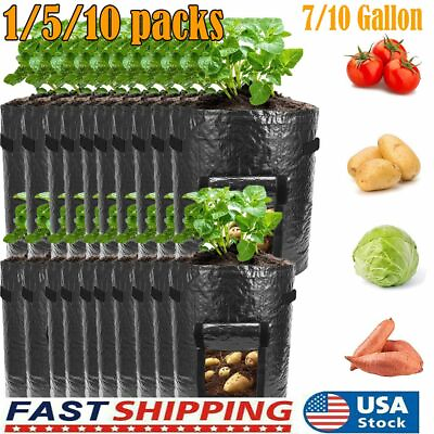 #ad Potato Grow Bags Planter Pot Tomato Planting Growing Vegetable Garden Container $22.67