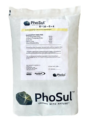 #ad 25 lb PhoSul Granular Rock Phosphate 0 16 0 with Sulfur Silica amp; Calcium $40.00