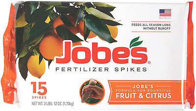 #ad Fertilizer Spikes Fruit and Citrus Includes 15 Spikes 12 Ounces Gardening $17.99