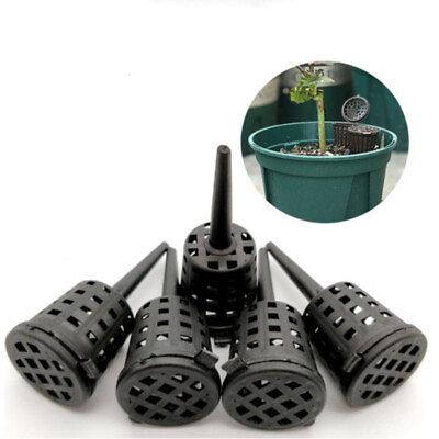 #ad 50Pcs Plant Fertilizer Baskets With Lid Orchid Cultivate Park Root Nursery Pots $6.72