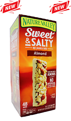 Nature Valley Sweet amp; Salty Almond Nut Granola Whole Grain 1.2 Ounce Bars NEW . $19.98
