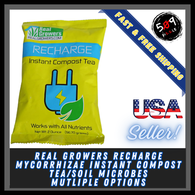 #ad Real Growers Recharge Mycorrhizae Instant Compost Tea Soil Microbes for Plant $83.99