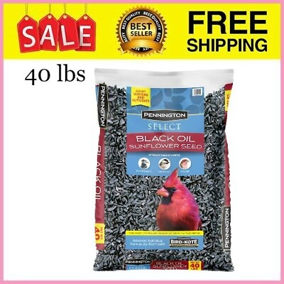 #ad Pennington Select Black Oil Sunflower Seed Wild Bird Feed 40 lb. Bag $27.49